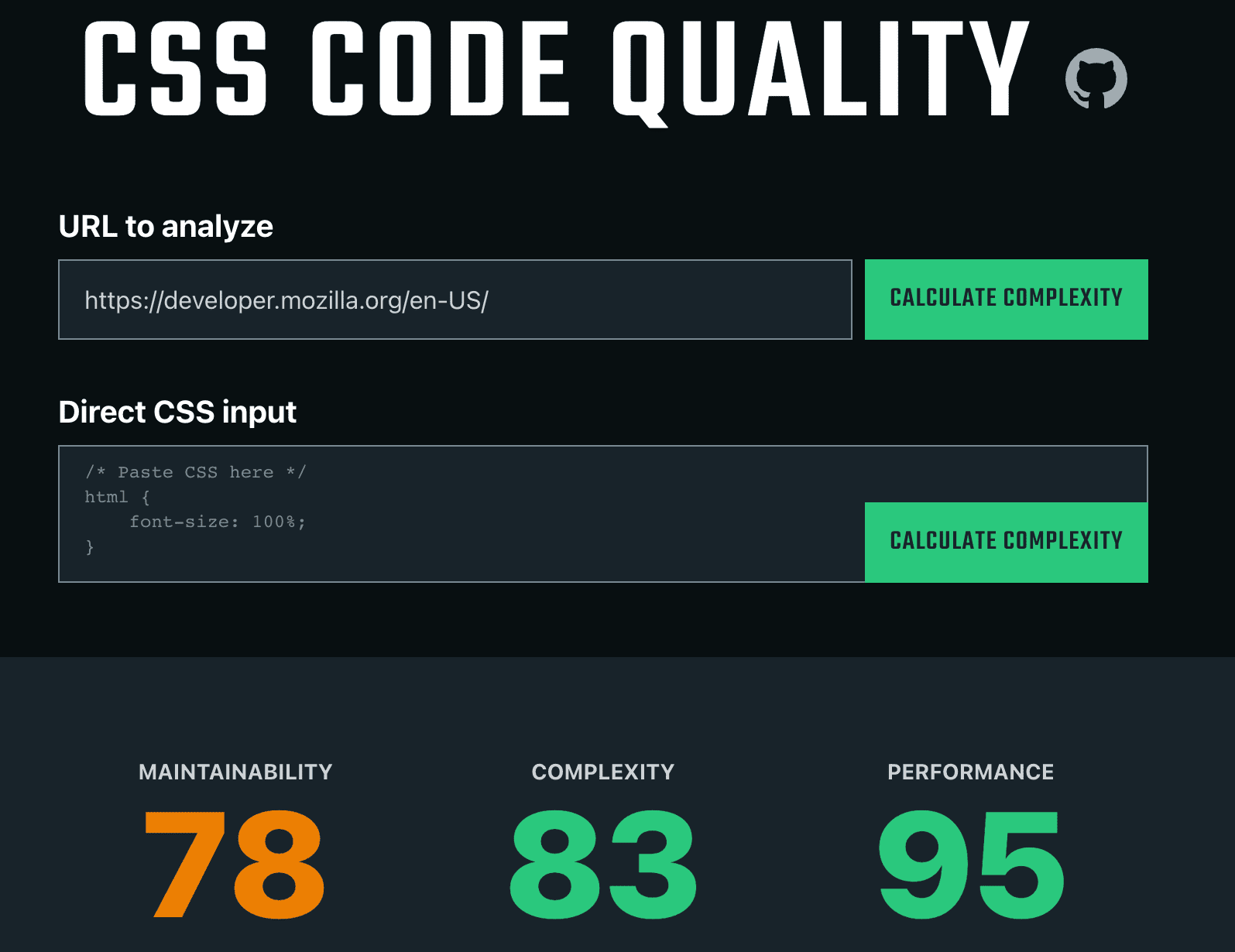 css code quality